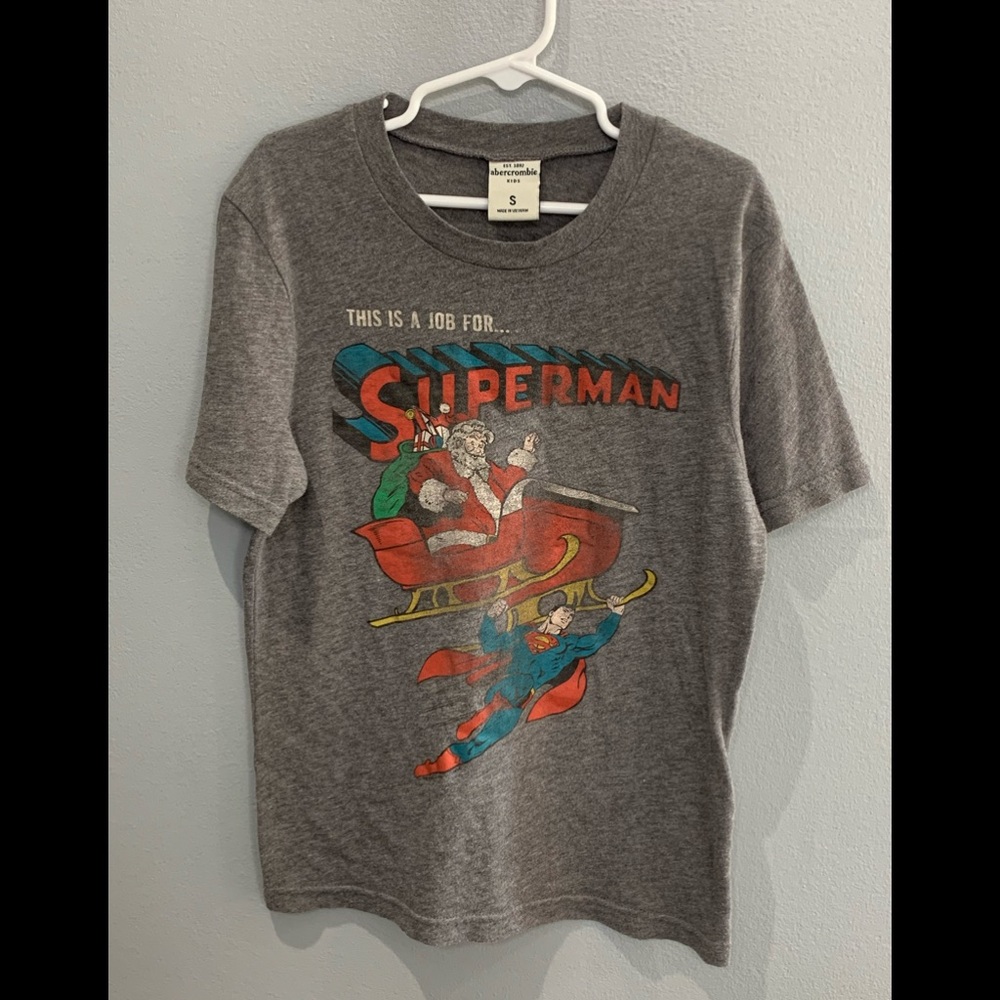 Santa and Superman Abercrombie tee